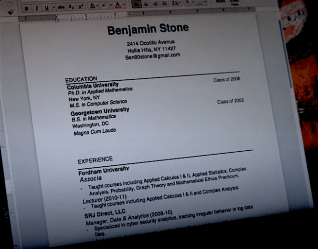 Manifest103Ben'sCV