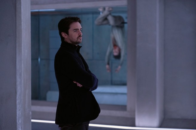 Richards on experimental floor with viral in the background.