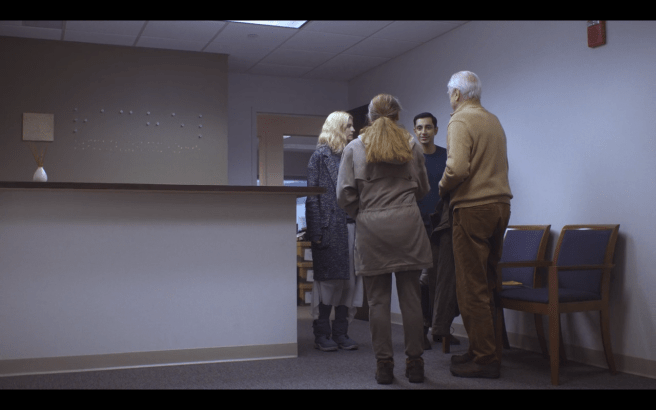 The OA P1Ep7 Rachel's Name in Braille Outside Elias' FBI Office