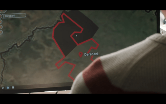 Hanna S1Ep6 Darabani, Romania Partially Blacked Out on Map