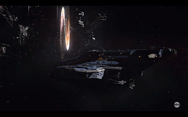 Agents of Shield S6Ep1 Fitz &amp; Enoch's Ship- Yikes!