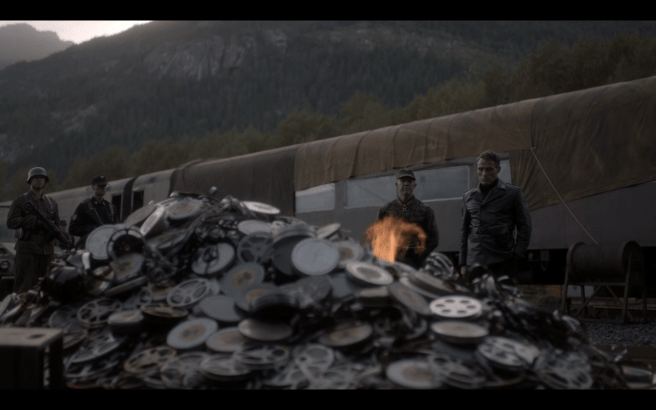 High Castle S4Ep1 Bill's Post Battle Gift to John