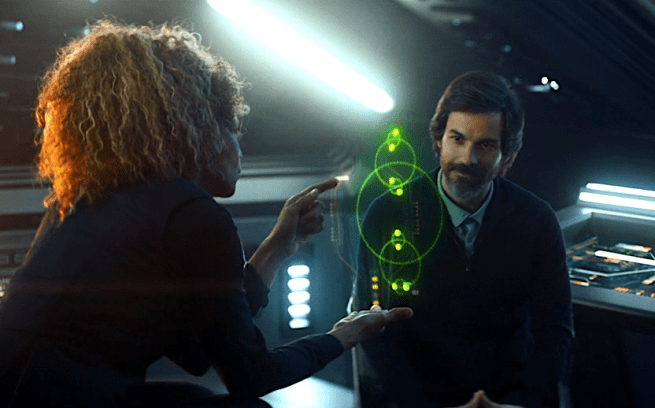 Star Trek Picard S1E8 Raffi, Rios and Octonary Star Sytem