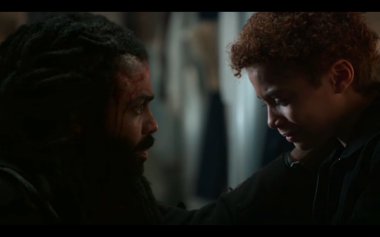 Snowpiercer S1Ep10 Layton &amp; Miles Sad about Josie