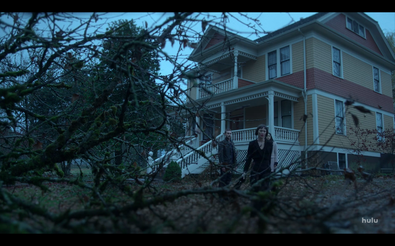 Helstrom S1Ep3 Ana Leaves Seen Through Branches