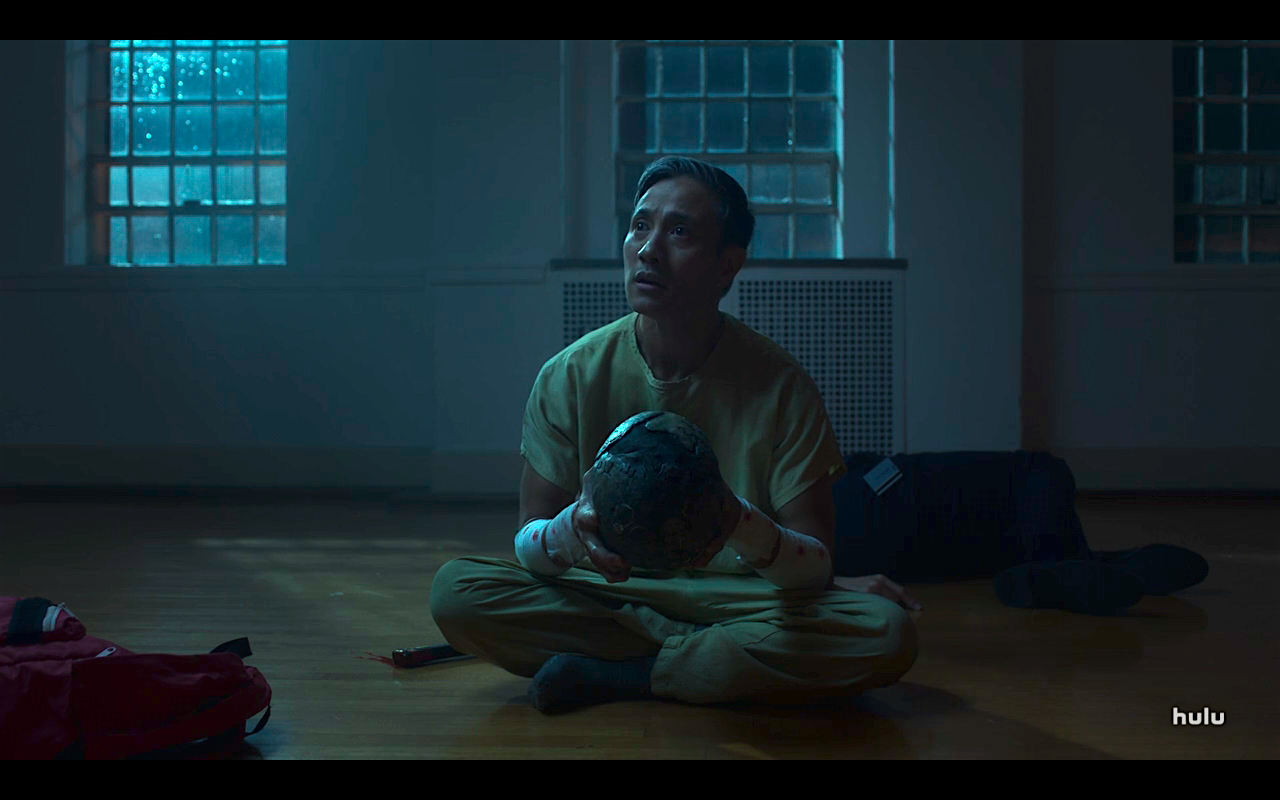 Helstrom S1Ep6 Chris with Keeper Skull