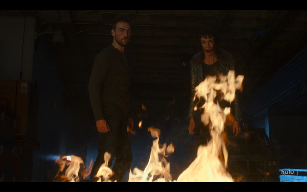 Helstrom S1Ep6 Daimon &amp; Ana with Flames