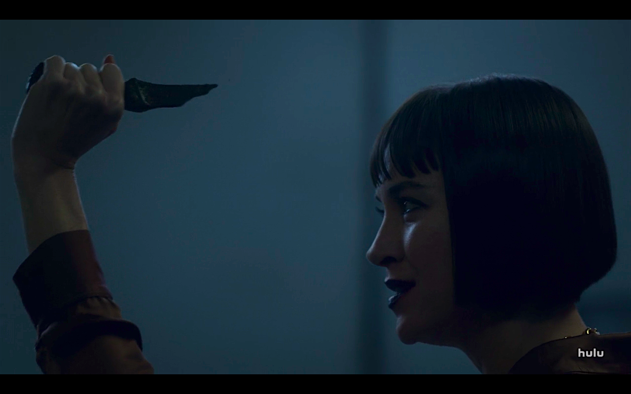 Helstrom S1Ep9 Ana with Demon Knife