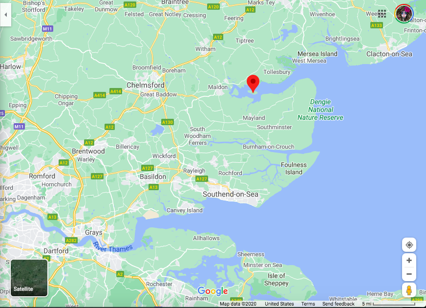 Map with Osea &amp; London