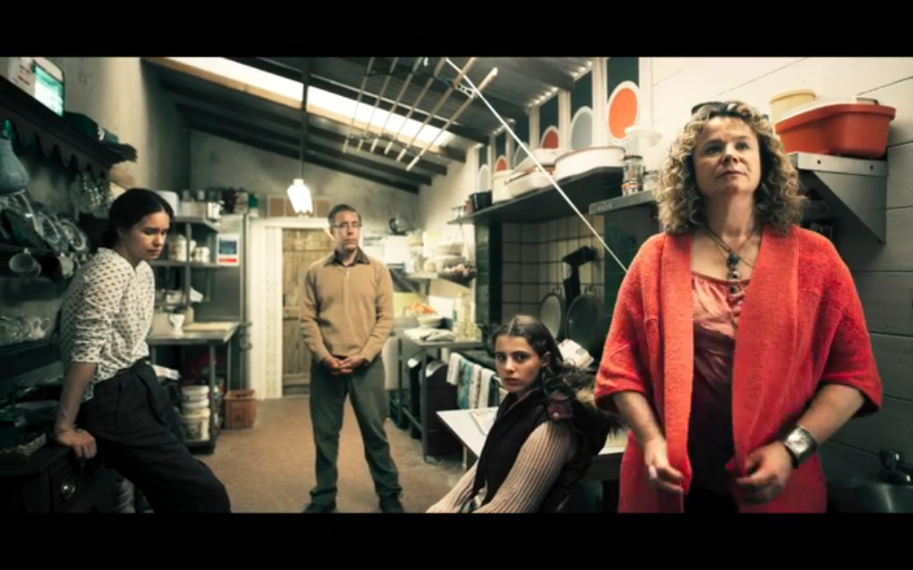 The Third Day S1Ep2 Islanders in Kitchen