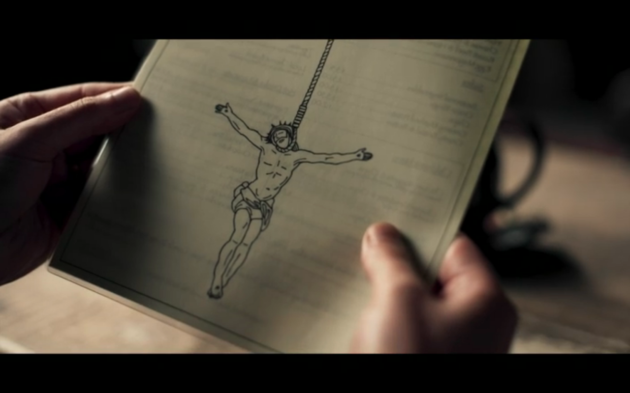 The Third Day S1Ep2 Jesus on Pub Menu