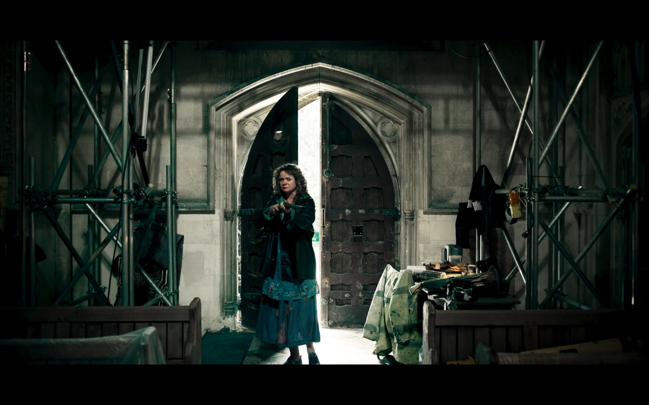 The Third Day S1Ep3 Mrs Martin with Rifle