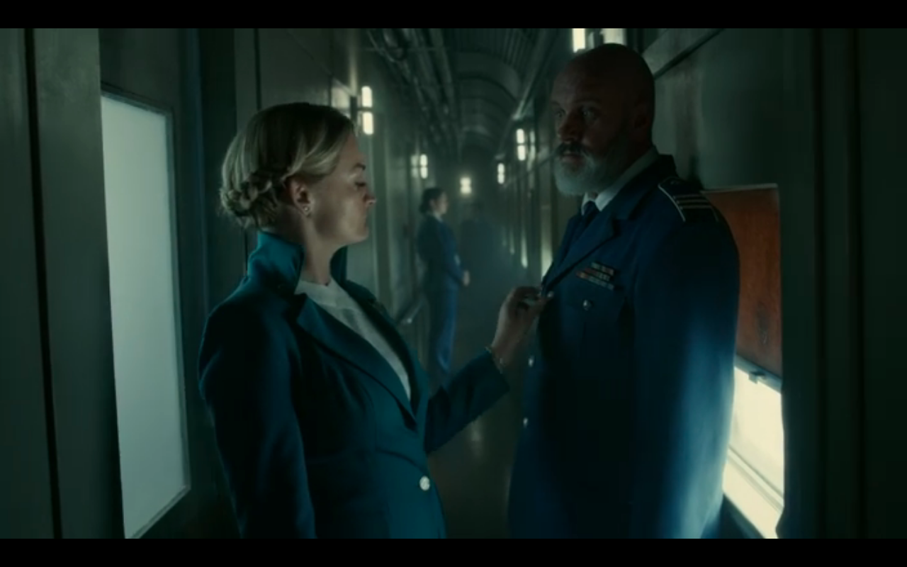 Snowpiercer S2Ep7 Ruth Fusses with Sam's Jacket