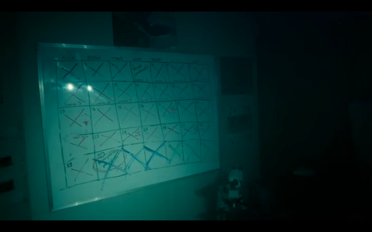 Snowpiercer S2Ep10 Mel's Full Countdown Calendar