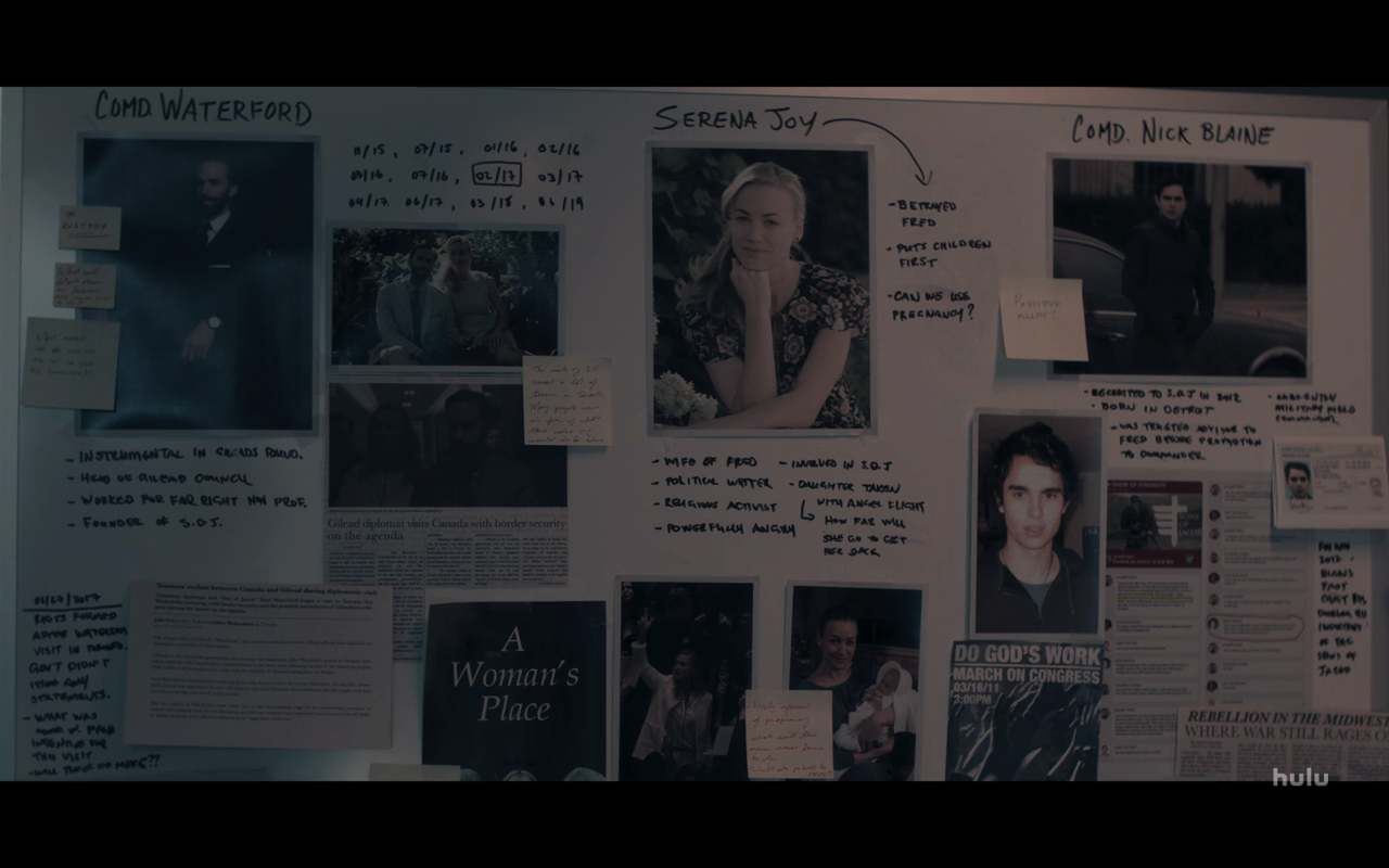 Handmaids Tale S4Ep7 Mark's Profile Board
