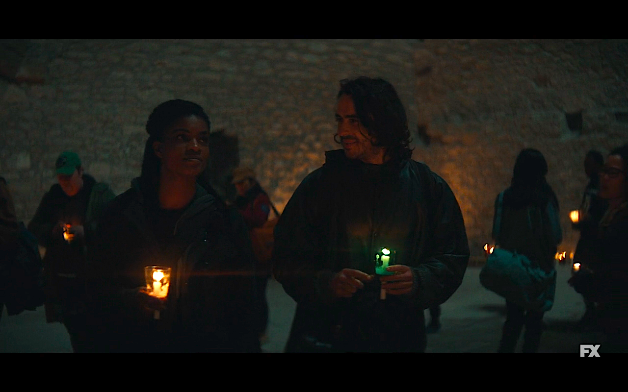 Y-The Last Man S1Ep6 Yorick &amp; 355 at Radiohead Memorial