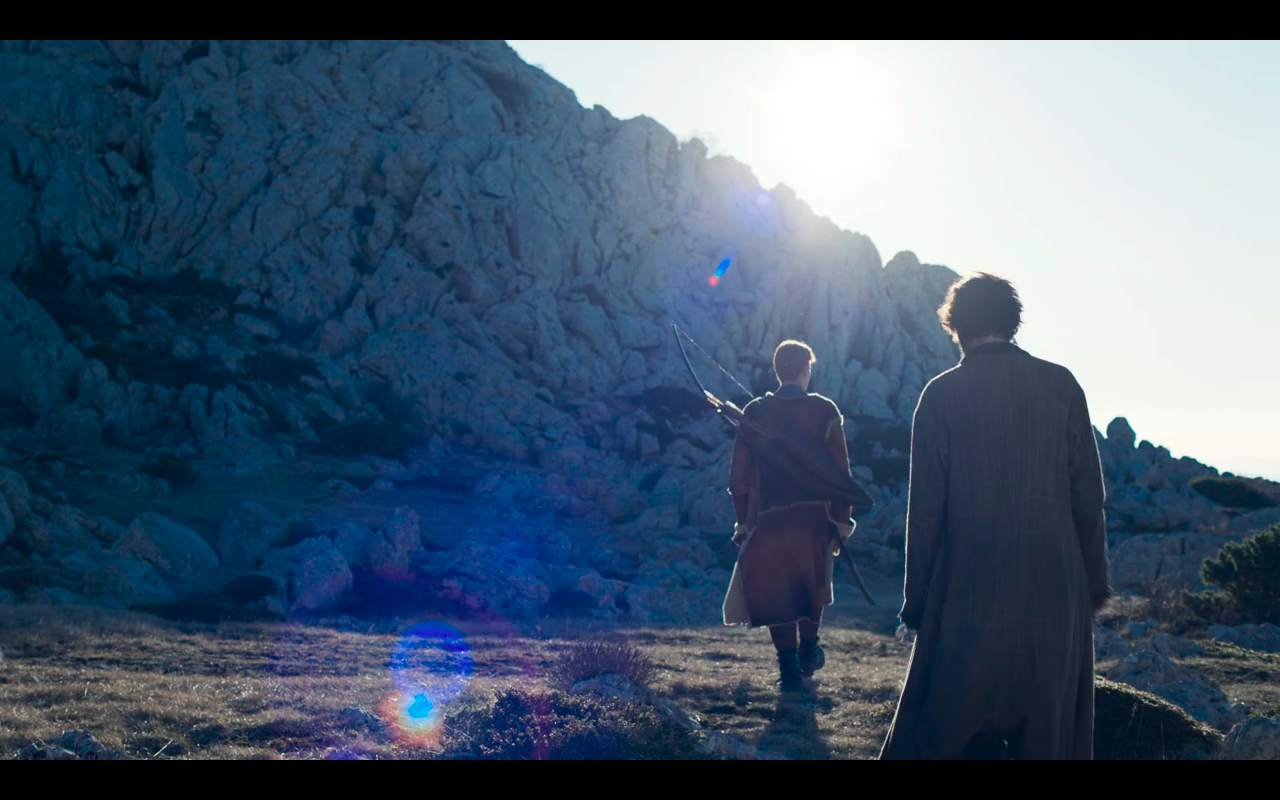 Wheel of Time S1Ep3 Rand Walks Ahead of Mat