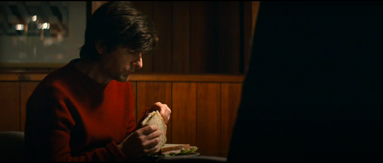 Severance S1Ep1 Mark Eats a Sandwich