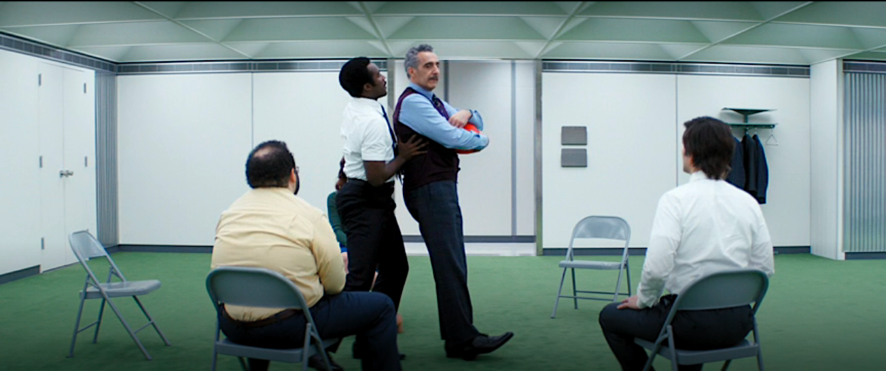 Severance S1Ep2 Irving Does a Trust Fall