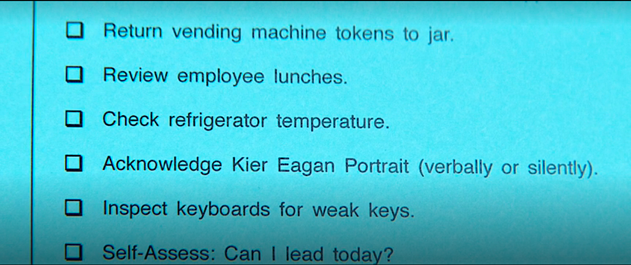 Severance S1Ep2 Mark's AM Instructions2