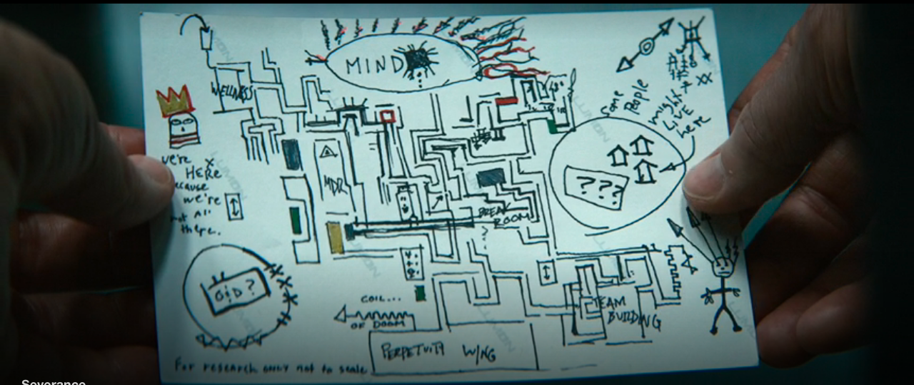 Severance S1E4 Petey's Map