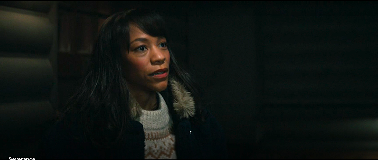 Severance S1Ep5 Alexa with Scar on Neck