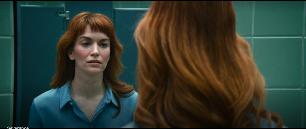 Severance S1Ep5 Helly with Neck Scar