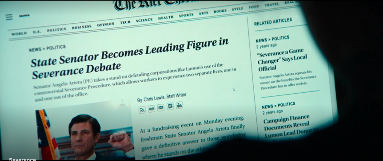 Severance S1Ep6 Angelo Admits He Supports Severage