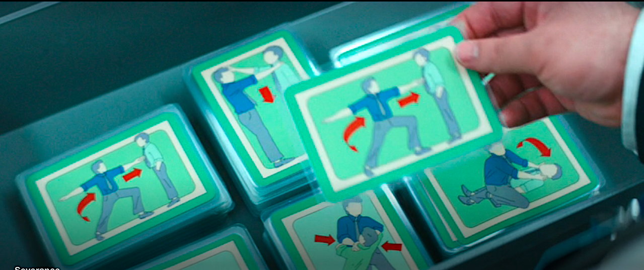 Severance S1Ep6 Eagan Fight Club Cards