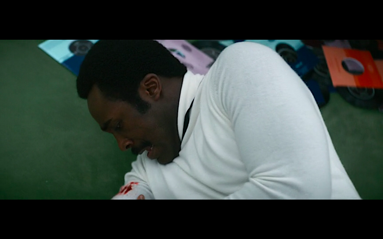 Severance S1Ep7 Milchick Looks at Blood