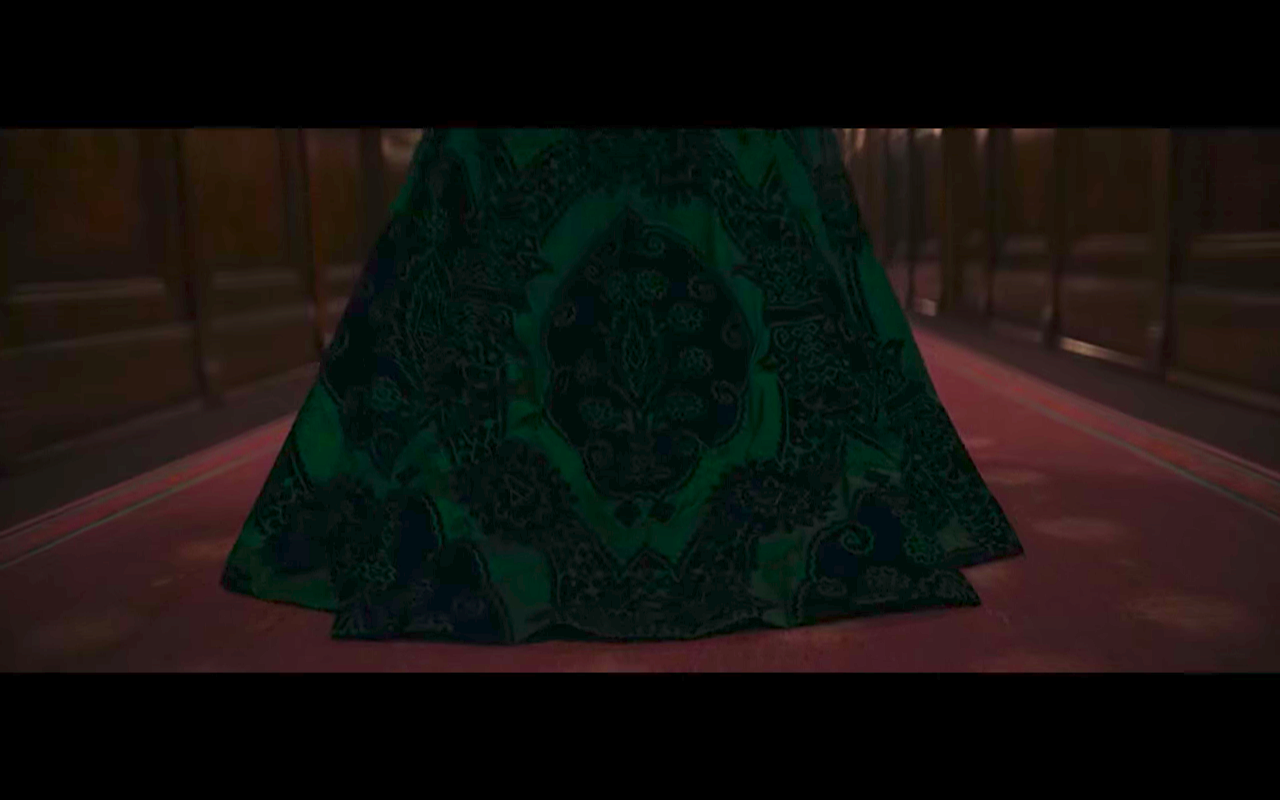1899 S1Ep1 Scarab Pattern on Virginia's Dress